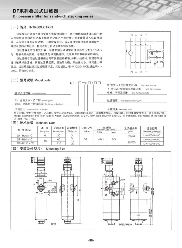 DF系列叠加式过滤器